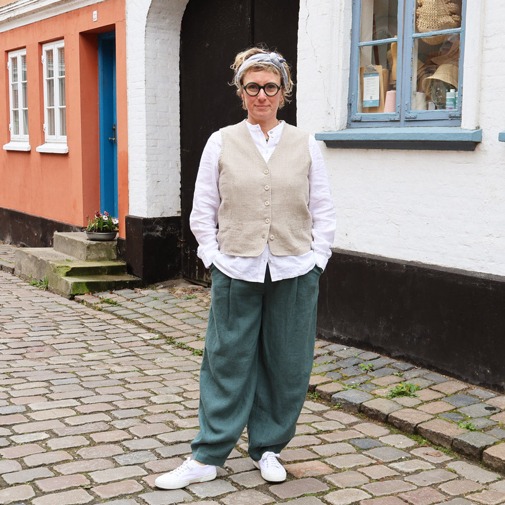 BILLE bukser | Unisex bukser i kraftigt hør