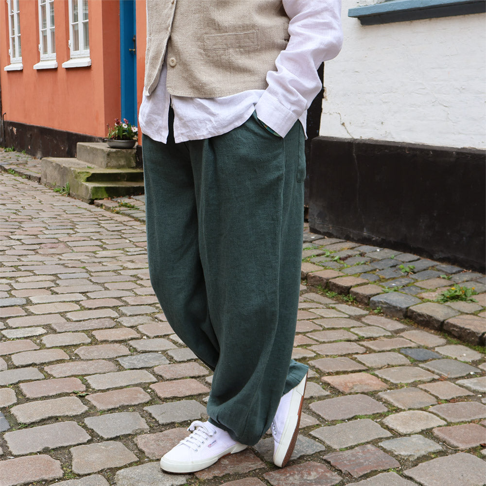 BILLE bukser | Unisex bukser i kraftigt hør