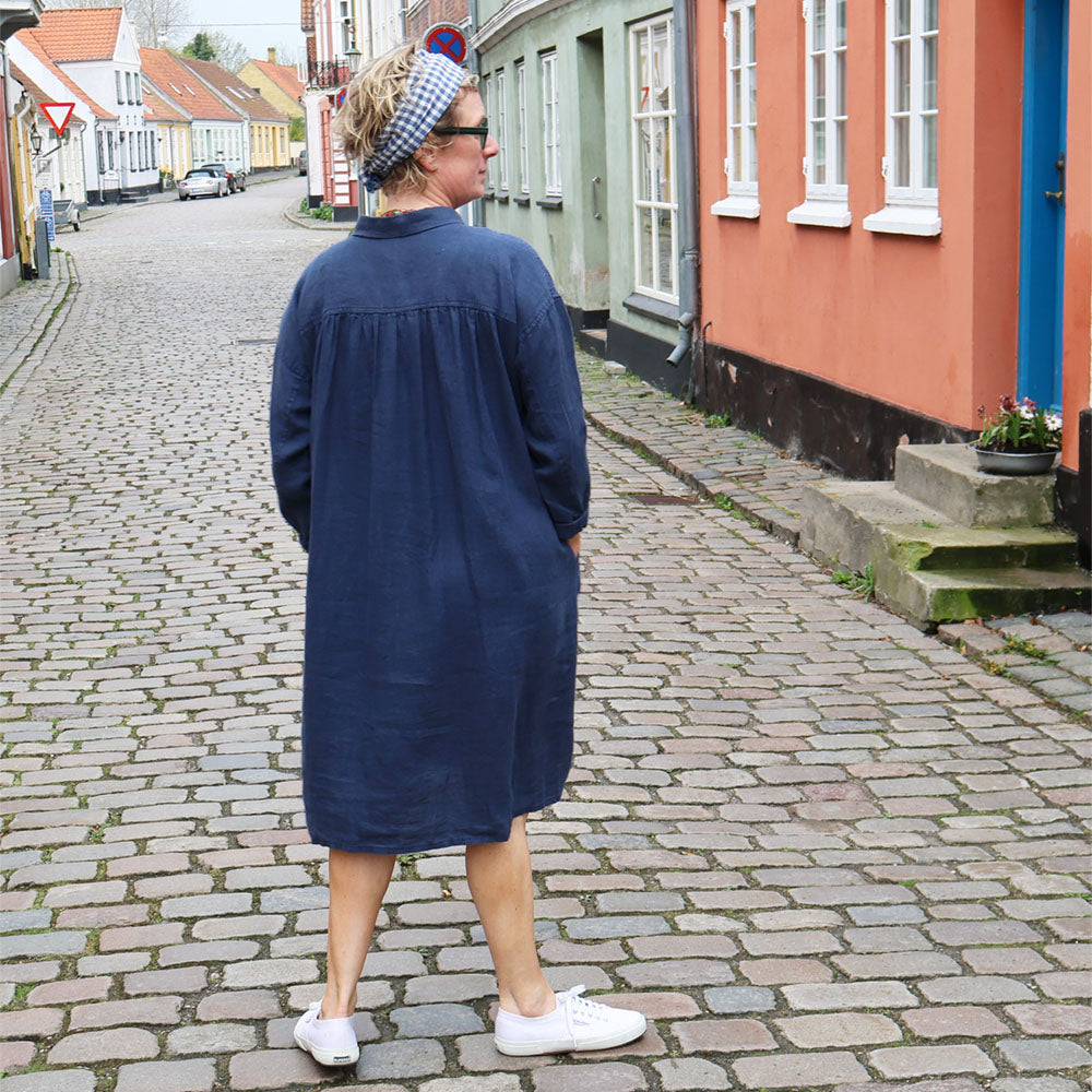 DORA | Skjortekjole i hør | Mange Farver