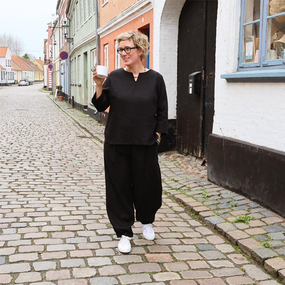 sorte hørbukser dame