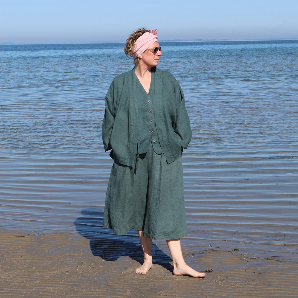 grøn kimono