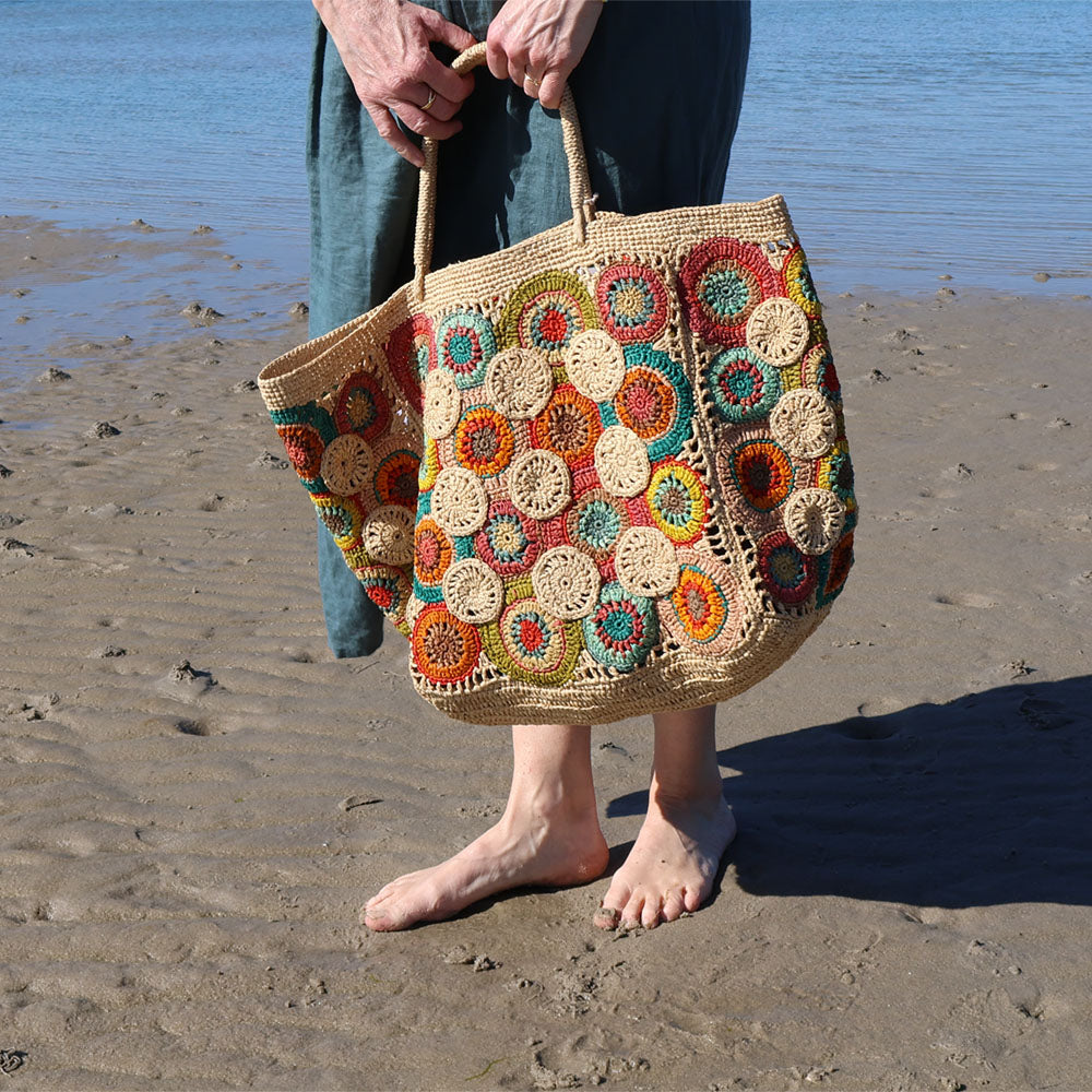 PASTY multi colour | Strandtaske | Håndlavet