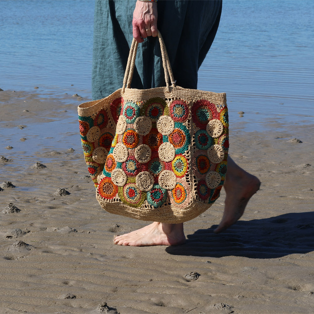 PASTY multi colour | Strandtaske | Håndlavet