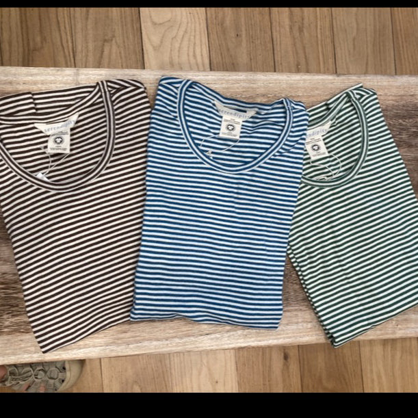 SLIM TEE STRIPE Langærmet