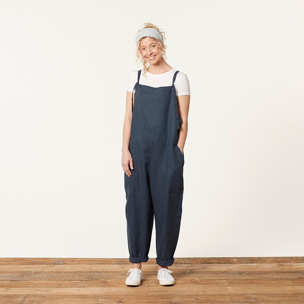dame overalls mørkeblå