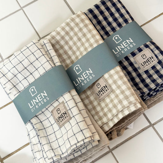 Hør viskestykker | 3 pak