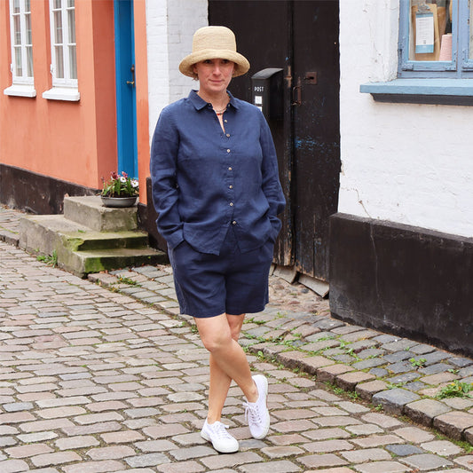 SALLY klassisk hørskjorte dame | Mange farver