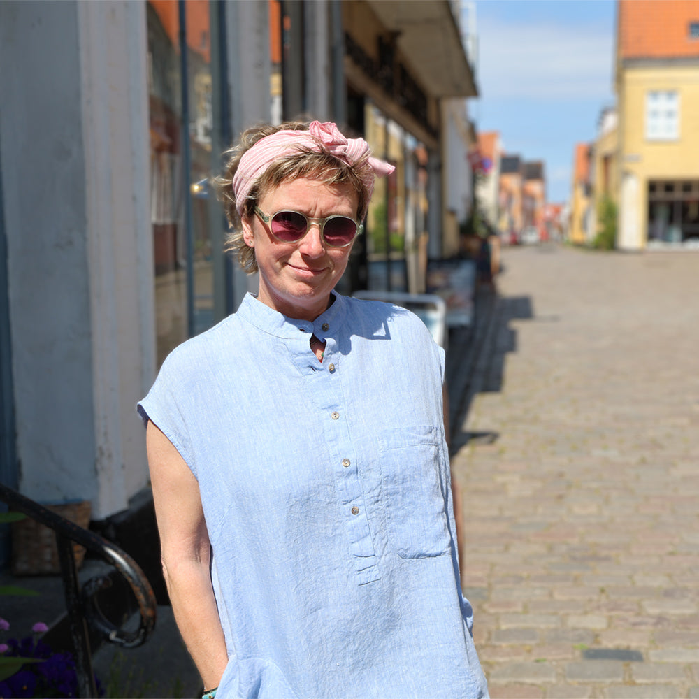 kjole hør uden ærmer