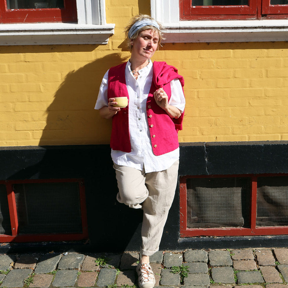 VILLE Weste | aus schwerem Leinen