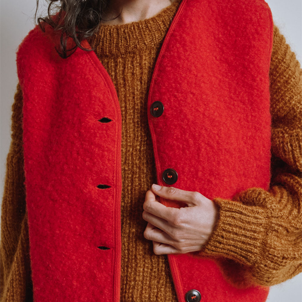 Hyrde vest | i uld  Nu i 5 farver